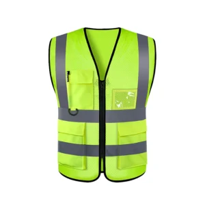 Safety High Visibility Reflective Vest Adjustable Reflective Security Vests Traffic Night Outdoor For Running Cycling Sports