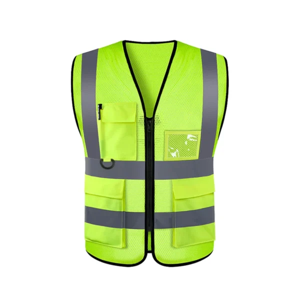 Safety High Visibility Reflective Vest Adjustable Reflective Security Vests Traffic Night Outdoor For Running Cycling Sports