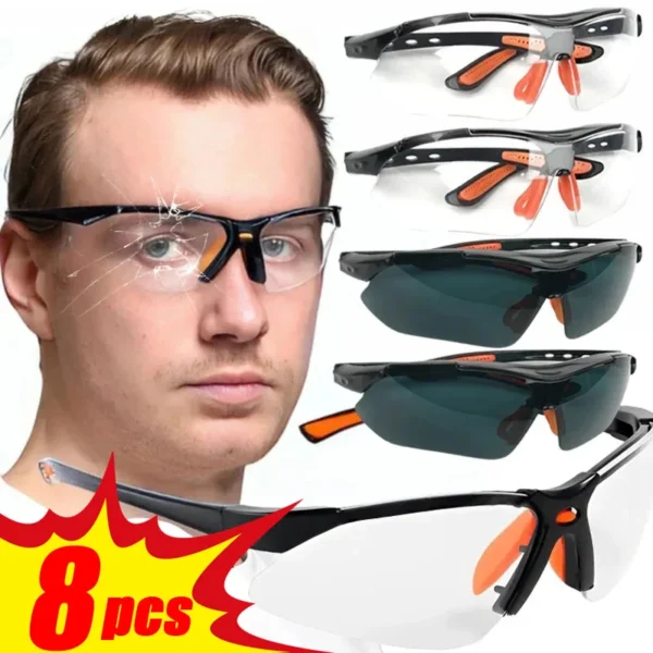 Work Safety Anti-Splash Eye Protection Goggles Glass Windproof Dustproof Waterproof Protective Glasses Cycling Goggles