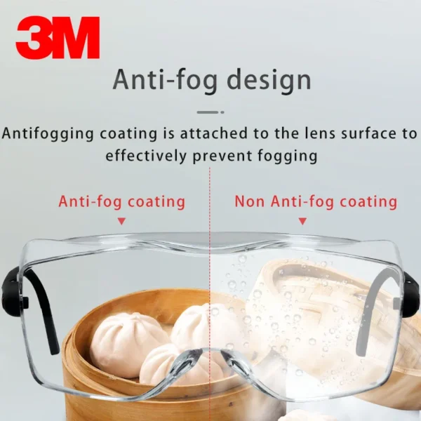 3M 12308 Multi-purpose goggles Genuine security 3M safety goggles Can be worn nearsighted glasses protect glasses - Image 5