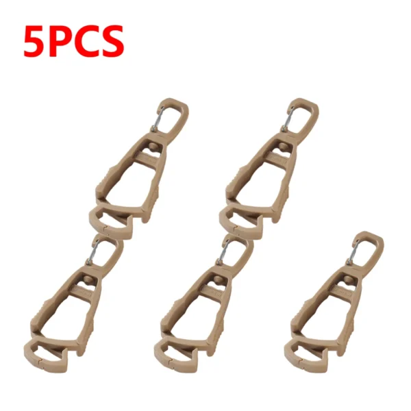1-10pcs Outdoor Gloves Clip Hanger Multi-purpose Anti-drop Hook Work Gloves Holder Water Bottle Keys Safety Clamp Camping Tools - Image 17