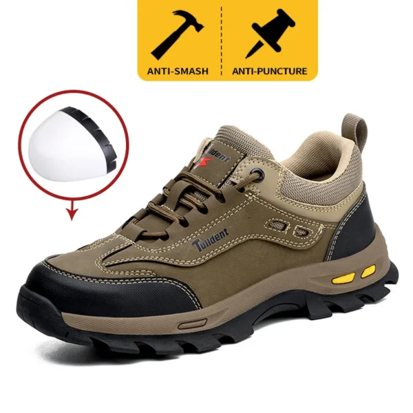 New men's safety shoes, puncture resistant work shoes, men's protective shoes, wear-resistant work boots  Tactical Boots - Image 4