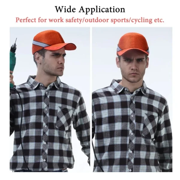 Net Cloth Hi-Viz Anti-collision Hard Hat Work Safety Bump Cap Baseball Hat Style Helmet Head Protection Repairing - Image 6