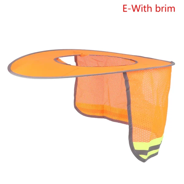 Summer Sun Shade Safety Hard Hat Neck Shield Helmets Reflective Hat Brim Reflective Cap Cover for Construction Workers - Image 7