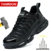 Summer Air Cushion Work Safety Shoes Unisex Breathable Steel Toe Shoes with Anti-Piercing Protection Tactical Boots