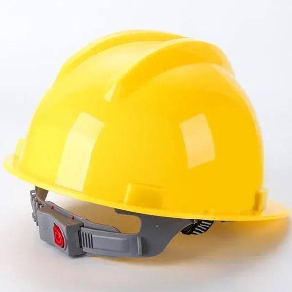 Worker Construction Site Protective Cap ABS Hard Hat V Shaped Adjustable Size Rotary Knob Safety Helmet - Image 3
