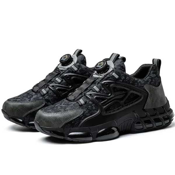 Rotating Button Safety Shoes Men Air Cushion Work Shoes Steel Toe Sneaker Man Puncture Proof Work Safety Boots Protective Shoes - Image 7
