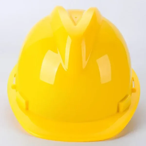 Worker Construction Site Protective Cap ABS Hard Hat V Shaped Adjustable Size Rotary Knob Safety Helmet - Image 4