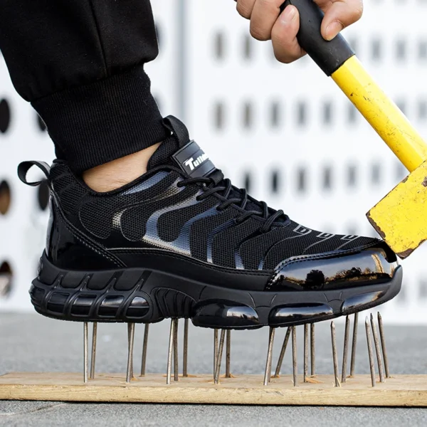 Summer Air Cushion Work Safety Shoes  Unisex Breathable Steel Toe Shoes with Anti-Piercing Protection Tactical Boots - Image 2