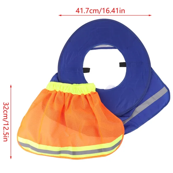 Summer Sun Shade Safety Hard Hat Neck Shield Helmets Reflective Hat Brim Reflective Cap Cover for Construction Workers - Image 6