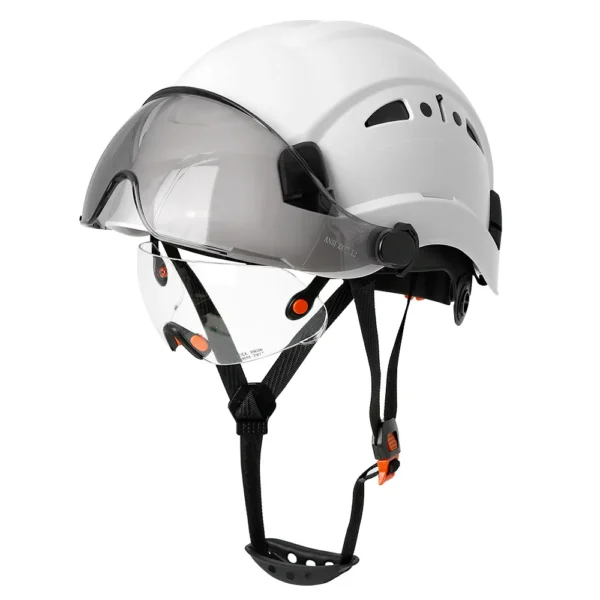 CE Construction Safety Helmet With Visor Built In Goggles For Engineer ABS Hard Hat ANSI Industrial Work Cap Head Protection New - Image 7