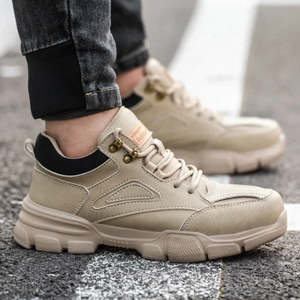 Safety Shoes Men Steel Toe Work Shoes Anti-smash Anti-puncture Indestructible Shoes Protective Boots Tactical Boots - Image 6