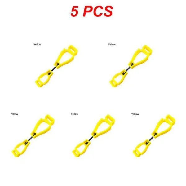 5Pcs Outdoor Protective Gloves Clip Multi-purpose Safety Work Gloves Anti-drop Hook Plastic Clips Portable Protective Work Tools - Image 9