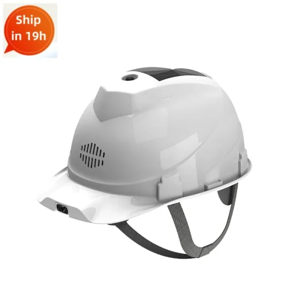 Solar Fan Construction Safety Helmet with 2 Fans Air Condition LED Headlight Rechargeable Battery Power Bank Solar Panel Vents - Image 19