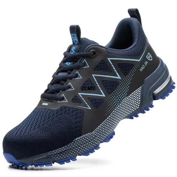 Anti-smash Safety Shoes Men Steel Toe Sneakers Puncture Proof Breathable Work Boots Man Fashion Construction Protective Footwear - Image 9