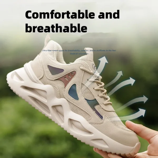 Lightweight Safety Shoes Men Women Work Shoes Steel Toe Cap Working Boots Sneakers Man Women Breathable Shoes Tactical Boots - Image 3