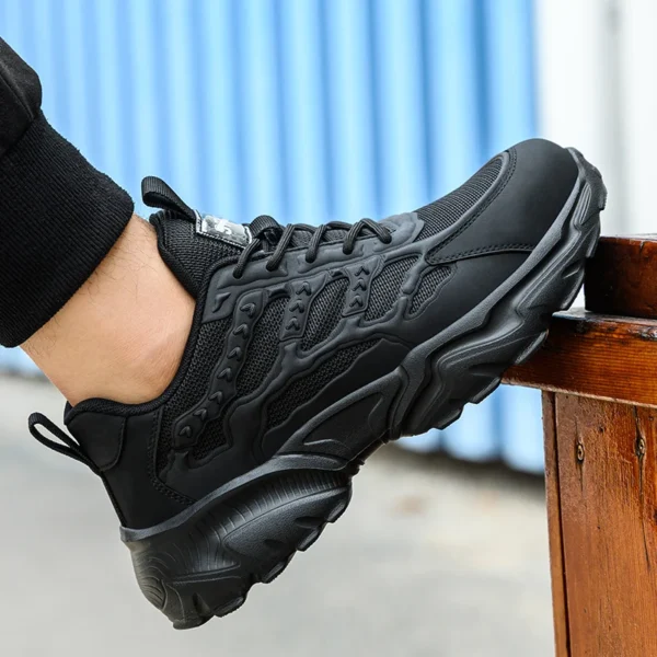 Work Safety Shoes For Men Lightweight Protective Work Sneakers Lightweight Men Shoes Breathable Shoes Anti-Puncture Work Shoe - Image 5