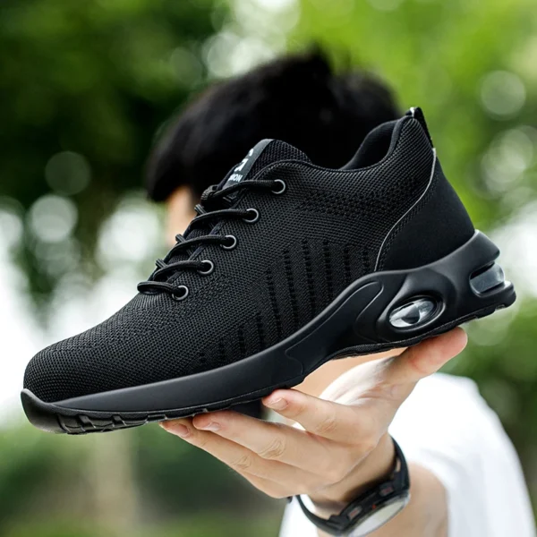 Men Safety Boots With Steel Toe Cap Anti-smash Work Sneakers Safety Shoes Men Indestructible Work shoes Tactical Boots - Image 5