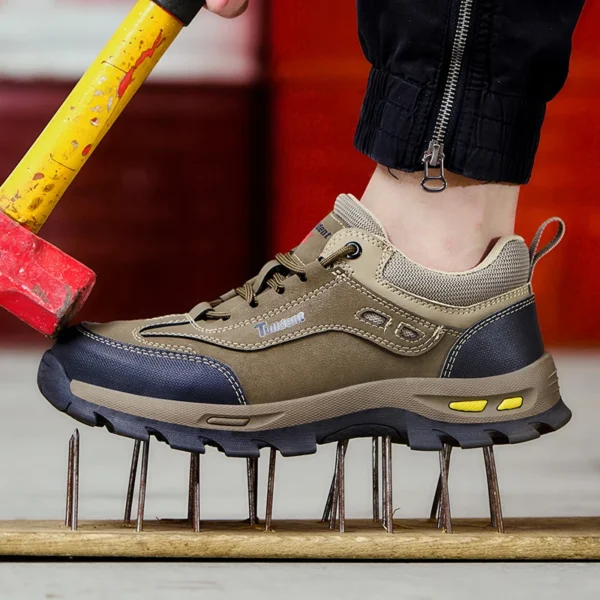 New men's safety shoes, puncture resistant work shoes, men's protective shoes, wear-resistant work boots  Tactical Boots - Image 2