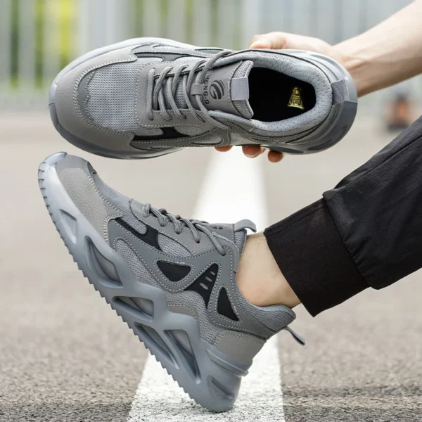 Lightweight Safety Shoes Men Women Work Shoes Steel Toe Cap Working Boots Sneakers Man Women Breathable Shoes Tactical Boots - Image 5