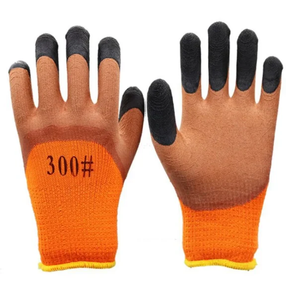 1 Pairs Work Gloves For PU Palm Coating Safety Protective Glove Nitrile Professional Safety Suppliers Thickened And Warm - Image 9