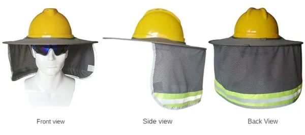 Safety Helmet Sun Visor Helmet Sun Shield Reflective Neck Scarf Outdoor Installation and Construction - Image 2