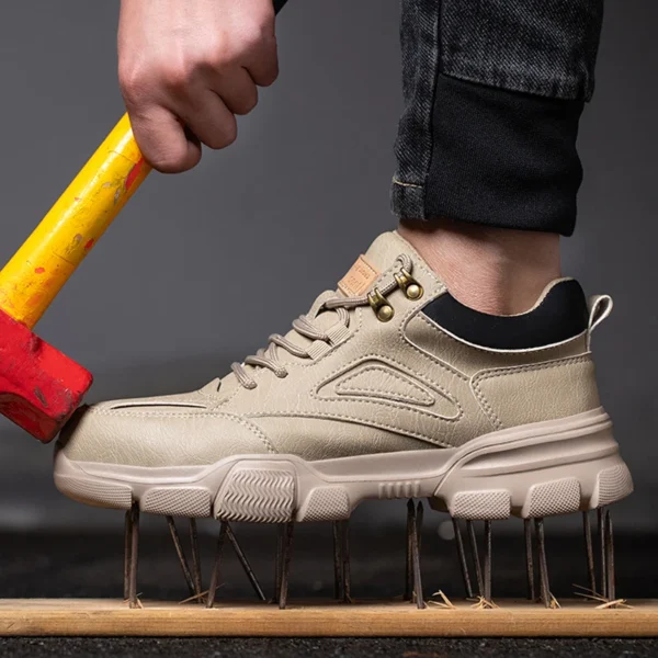 Safety Shoes Men Steel Toe Work Shoes Anti-smash Anti-puncture Indestructible Shoes Protective Boots Tactical Boots - Image 2