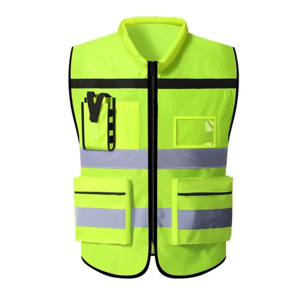 Custom LOGO Safety Vest for Men Work Vest with Pockets and Zipper Safety Construction Two Tone Workwear Vest Volunteer Uniform - Image 11
