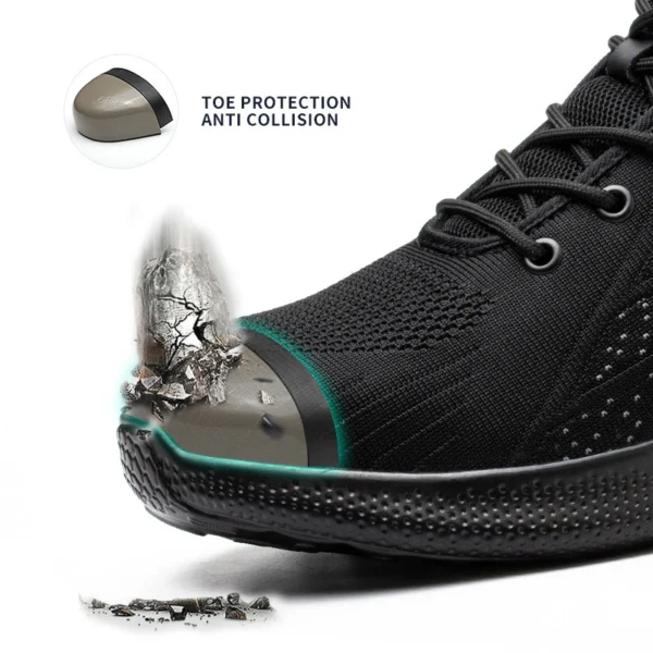 Man Safety Boots High top Safety Shoes Men Women Steel Toe Work Shoes Men Anti-smash Indestructible Construction Boots Winter - Image 4