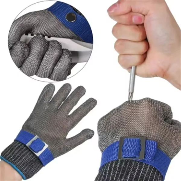 Stainless Steel Gloves Anti-cut Safety Cut Resistant Hand Protective Metal Meat Mesh Glove for Butcher Wire Knife Proof Stab - Image 5