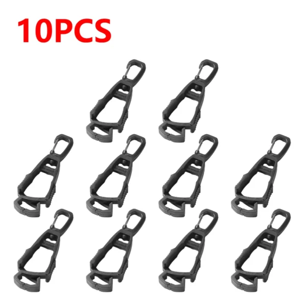 1-10pcs Outdoor Gloves Clip Hanger Multi-purpose Anti-drop Hook Work Gloves Holder Water Bottle Keys Safety Clamp Camping Tools - Image 20