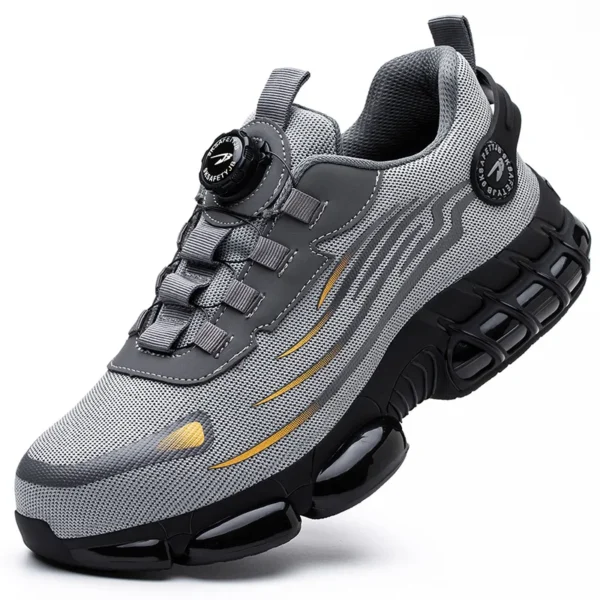 Rotating Button New Safety Shoes Men Anti-smash Anti-puncture Work Shoes Fashion Men Sport Shoes Security Protective Boots Men - Image 8