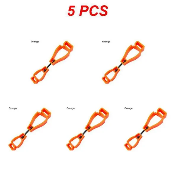 5Pcs Outdoor Protective Gloves Clip Multi-purpose Safety Work Gloves Anti-drop Hook Plastic Clips Portable Protective Work Tools - Image 10