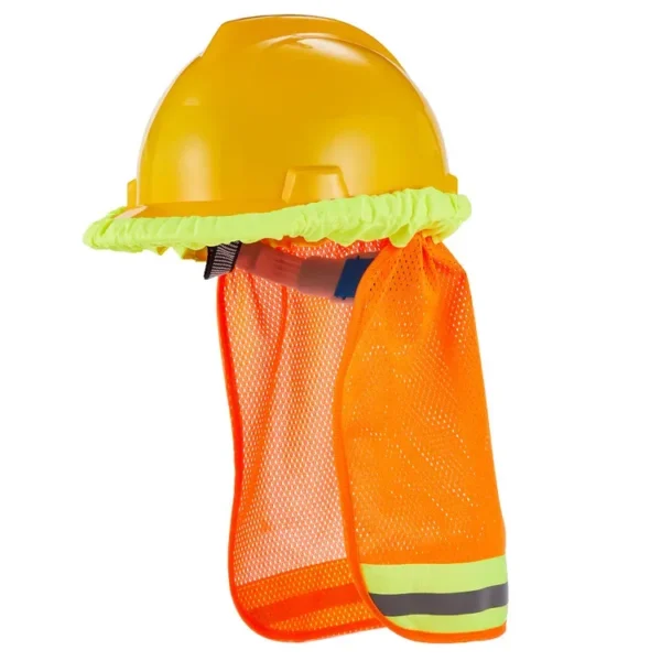 Construction Safety Reflective Hard Hat Neck Shield Helmet Sun Shade Reflective Stripe Kit Summer Sun Protection Prevent Sunburn - Image 7