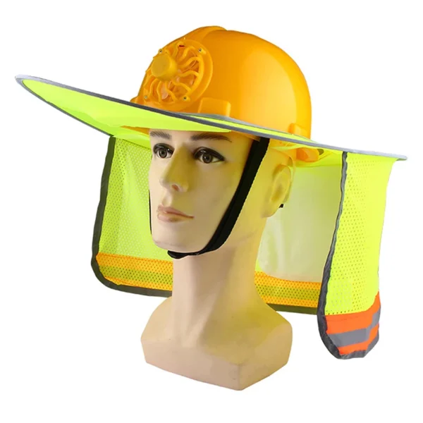 Summer Sun Shade Safety Hard Hat Neck Shield Helmets Reflective Hat Brim Reflective Cap Cover for Construction Workers - Image 4