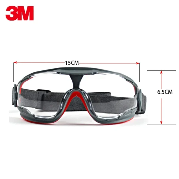 3M GA501 goggles Genuine security 3M protective goggles Anti-fog Anti-shock Riding a sport Labor protection airsoft glasses - Image 5