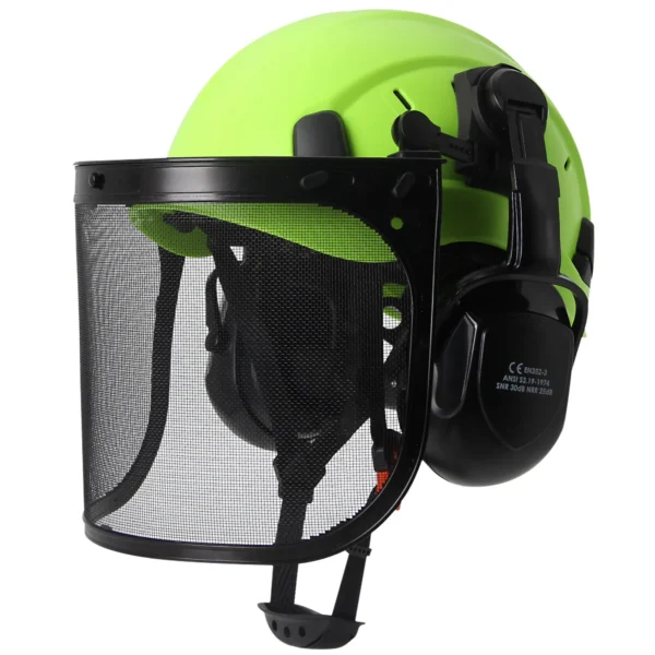 Industrial Forestry Safety Helmet Visor Earmuffs Chainsaw Arborist Logging Hard Hat Goggles CE ABS Construction Working Hard Cap - Image 8
