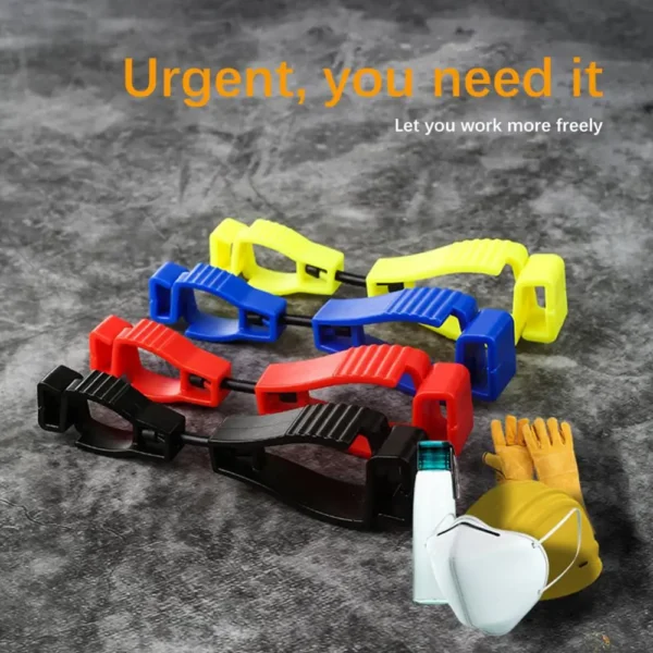 5Pcs Outdoor Protective Gloves Clip Multi-purpose Safety Work Gloves Anti-drop Hook Plastic Clips Portable Protective Work Tools - Image 2