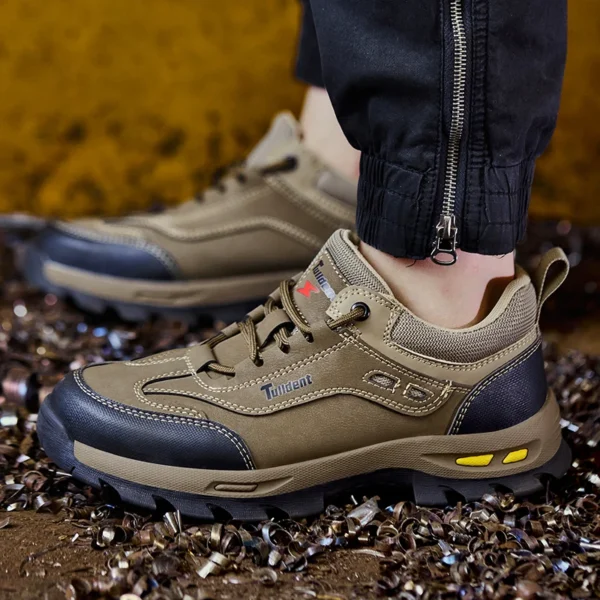 New men's safety shoes, puncture resistant work shoes, men's protective shoes, wear-resistant work boots  Tactical Boots - Image 3