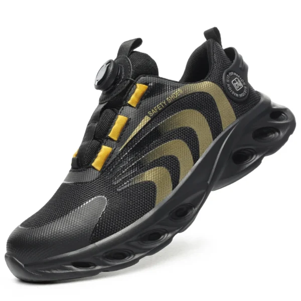 Rotary Buckle Work Sneakers Protective Shoes Lightweight Safety Shoes Puncture-Proof Anti-smash Steel Toe Shoes Work Boots Men - Image 7
