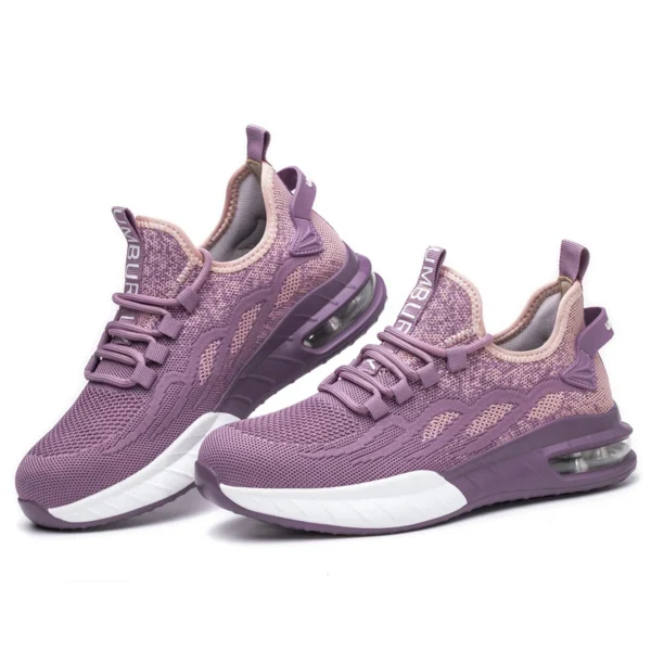 Women Safety Shoes For Work Safety Boots Breathable Steel Toe  Puncture Proof Sport Work Sneakers Construction Tactical Boots - Image 6