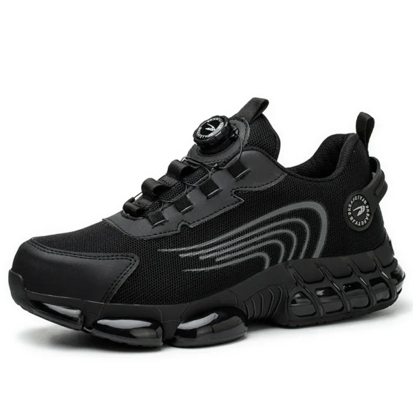 Rotary Buckle Work Safety Shoes For Men and Women Air Soft Sole Lightweight Protective Work Sneakers Men Breathable Boots - Image 9