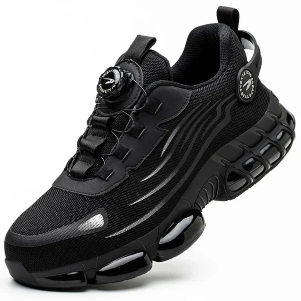 Rotating Button New Safety Shoes Men Anti-smash Anti-puncture Work Shoes Fashion Men Sport Shoes Security Protective Boots Men - Image 7