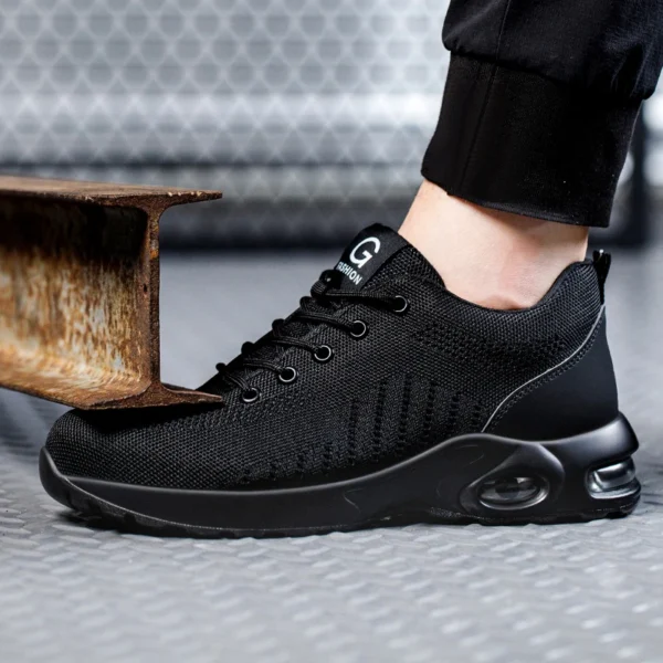 Men Safety Boots With Steel Toe Cap Anti-smash Work Sneakers Safety Shoes Men Indestructible Work shoes Tactical Boots - Image 4