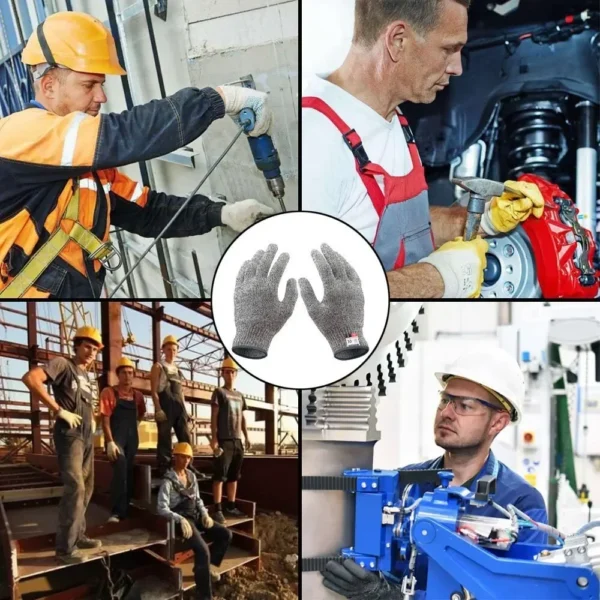 HPPE Level 5 Cut-Resistant Gloves – High-Strength Safety Protection for Industrial, Kitchen, Gardening, Glass Handling and more - Image 4