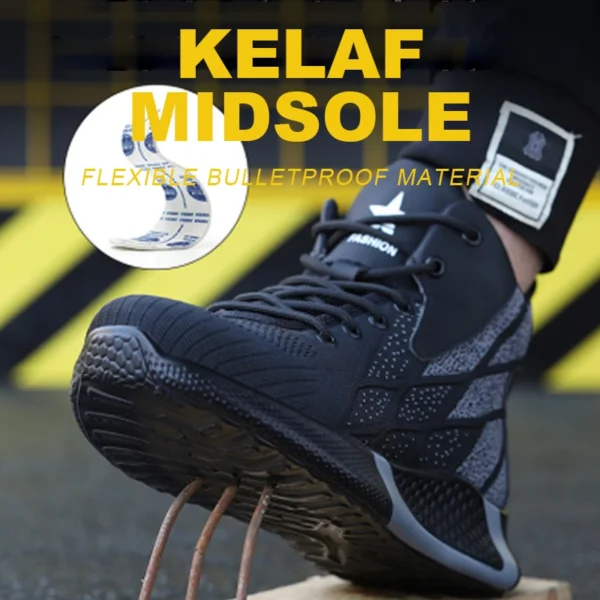 Man Safety Boots High top Safety Shoes Men Women Steel Toe Work Shoes Men Anti-smash Indestructible Construction Boots Winter - Image 5