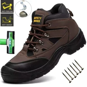 Lightweight Men Safety Botas Men Work Safety Shoes Anti-puncture Steel Toe Cap Non Slip Work Sneakers Male Tactical Boots
