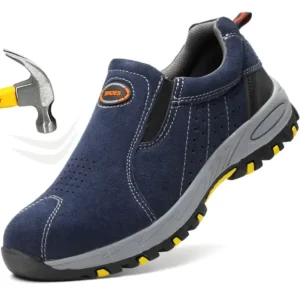 Labour Protection Safety  Work Boots Anti-Smashing Anti-Puncture Welding Welder Industrial Steel Toe  Men Slip on  Sneakers