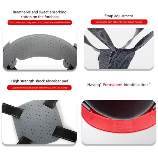 New Construction Safety Helmet Hard Hat ABS Thicken Anti Strong Rolling Adjustable High-end Industrial Climbing Helmet - Image 3