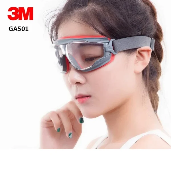 3M GA501 goggles Genuine security 3M protective goggles Anti-fog Anti-shock Riding a sport Labor protection airsoft glasses - Image 6